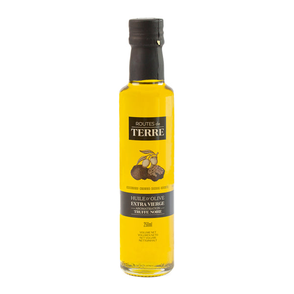 Extra virgin olive oil with black truffle aroma